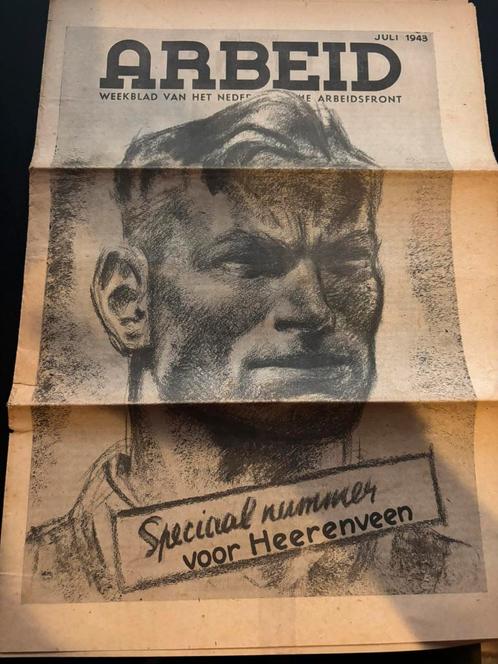 Arbeid - weekblad Arbeidsfront (NSB), Verzamelen, Militaria | Tweede Wereldoorlog, Boek of Tijdschrift, Nederland, Ophalen of Verzenden
