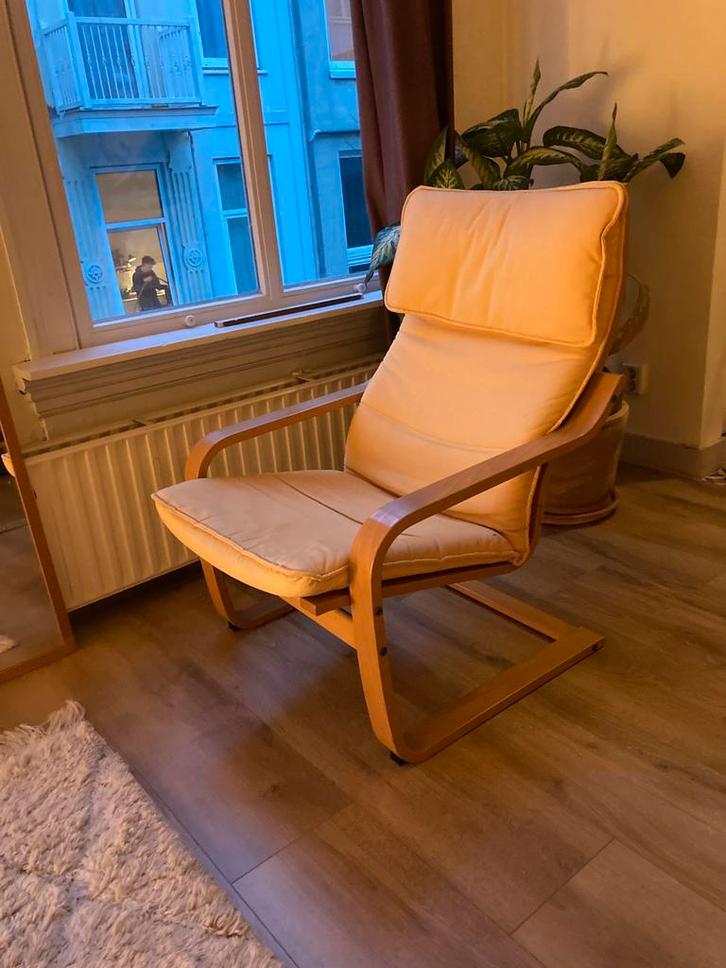 Gezellig vintage IKEA stoel - jaren ‘90, Huis en Inrichting, Fauteuils, Gebruikt, Stof, 50 tot 75 cm, 75 tot 100 cm, Ophalen