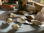 Diverse antieke zilverkleurige kerstballen, Ophalen of Verzenden