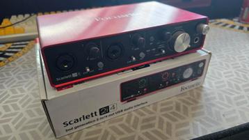 Focusrite scarlett 2i4 gen2 beschikbaar voor biedingen
