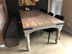Antieke eettafel 260x110x79, Gebruikt, 200 cm of meer, Vijf personen of meer, Rechthoekig