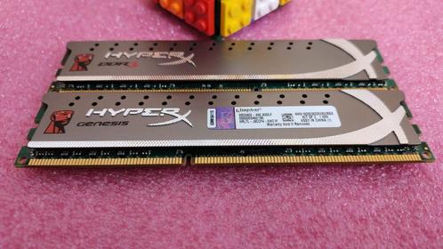 Kingston 8GB (2x4) DDR3 1600Mhz HyperX Genesis Gray, Computers en Software, RAM geheugen, Zo goed als nieuw, 8 GB, DDR3, Ophalen of Verzenden