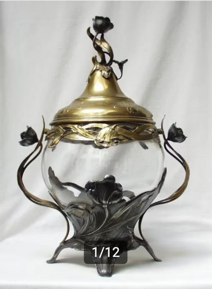 Art Nouveau Punchbowl., Antiek en Kunst, Antiek | Servies los, Ophalen of Verzenden