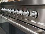 Luxe Boretti Fornuis 100cm RVS + RVS 2 ovens 6 gaspitten, Witgoed en Apparatuur, Fornuizen, Niet ingevuld, 60 cm of meer, Niet ingevuld