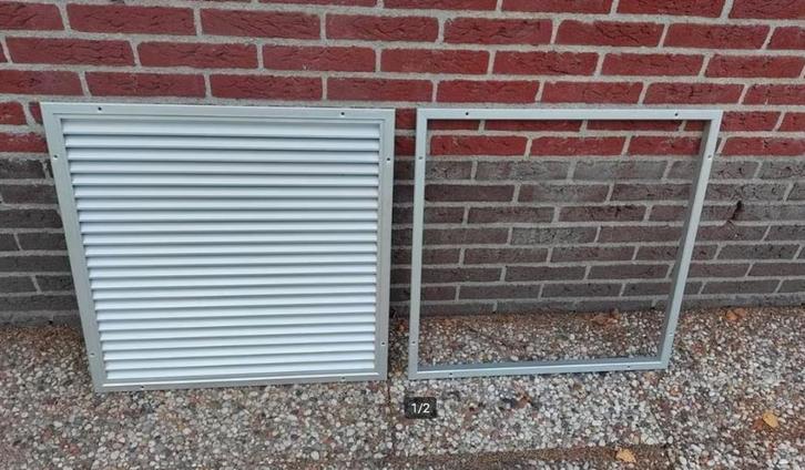 Gavo rooster 590x590mm - aluminium, Doe-het-zelf en Verbouw, Ventilatie en Afzuiging, Zo goed als nieuw, Ophalen