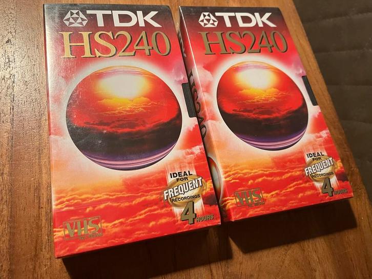 TDK HS240 VHS Banden - Nieuw!, Cd's en Dvd's, VHS | Film, Nieuw in verpakking, Overige genres, Alle leeftijden, Ophalen of Verzenden