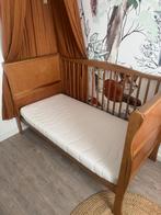 Houten Meegroeibed / Peuterbed Slee-model + Matras, Ophalen, 70 tot 85 cm, 140 tot 160 cm, Zo goed als nieuw