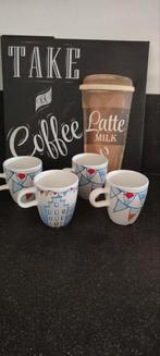 Douwe Egberts koffiekopjes Burendag C1000, Gebruikt, Ophalen of Verzenden, Overige stijlen, Kop(pen) en/of Schotel(s)
