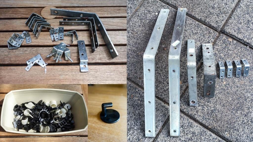 div beugels, klemmen en haken - v.a. 0,50, Doe-het-zelf en Verbouw, IJzerwaren en Bevestigingsmiddelen, Ophalen of Verzenden, Nieuw