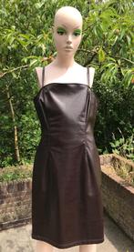 Jurkje met spagetti bandjes - bruin - Clockhouse - vintage, Kleding | Dames, Jurken, Maat 38/40 (M), Bruin, Ophalen of Verzenden
