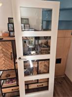 Voorgelakte stompe binnendeur linksdraaiend, Ophalen, 80 tot 100 cm, Binnendeur, Zo goed als nieuw