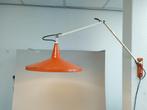 Gispen wandlamp, model 4050 Panama, oranje., Huis en Inrichting, Lampen | Wandlampen, Ophalen, Zo goed als nieuw, Metaal, Mid Century vintage