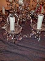 Glazen Kroonluchter met Kristallen, Ophalen of Verzenden, Zo goed als nieuw, Glas, Klassiek