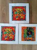 3x Originele Zeefdrukken Ad Verstijnen (40 * 40), Ophalen of Verzenden