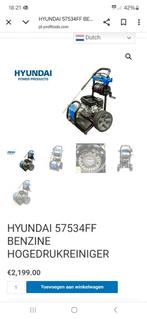 hyundai 57534FF, Tuin en Terras, Hogedrukreinigers, Ophalen of Verzenden, Nieuw, Benzine