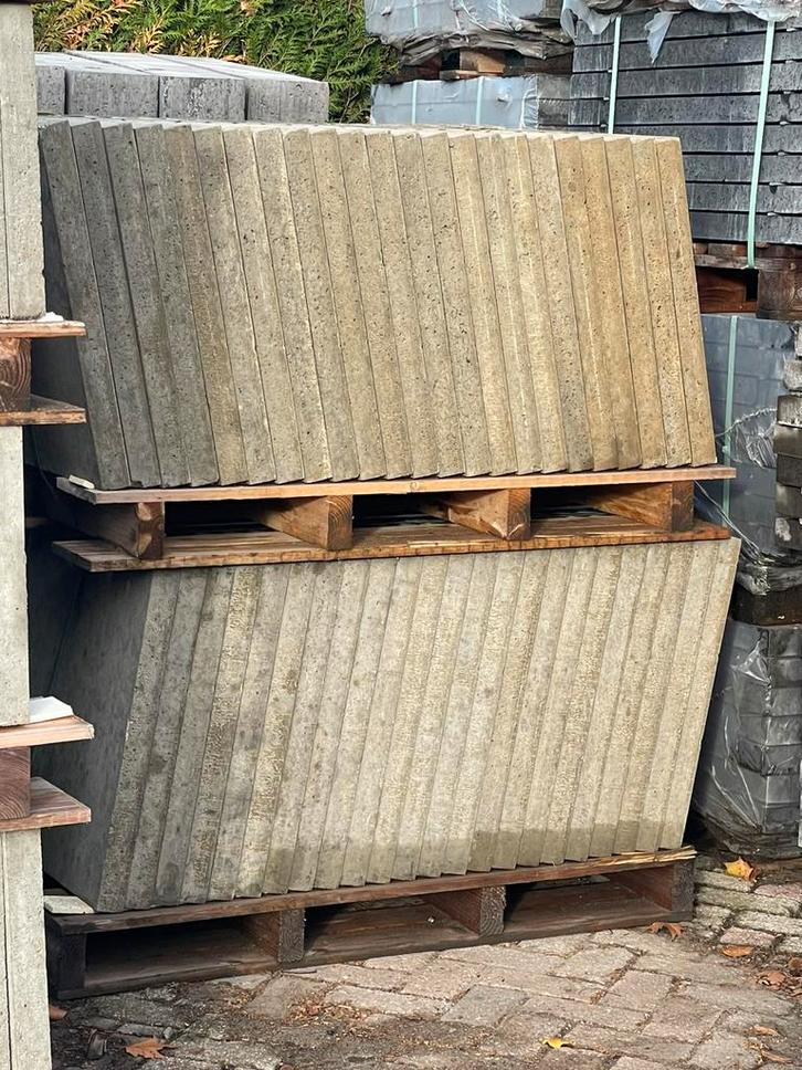 27 m2 Oud Hollandse tegels 60x60x5 Greige RESTPARTIJ, Tuin en Terras, Tegels en Klinkers, Nieuw, Terrastegels, Beton, Ophalen