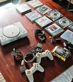 PlayStation 1 + games en accessoires (link kabel verkocht), Ophalen of Verzenden, Zo goed als nieuw, Met 2 controllers