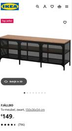 Ikea Fjalbo tv meubel, zwart 3 deurtjes, Huis en Inrichting, Kasten | Overige, Ophalen