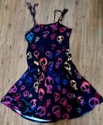 Zomerjurk maat 44 met skulls (6), Ophalen of Verzenden, Zo goed als nieuw, Maat 42/44 (L), Blauw