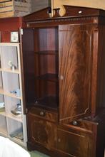 Antieke mahonie buffetkast | 2-delig | Empire stijl, Ophalen, Gebruikt, 50 tot 75 cm, 200 cm of meer
