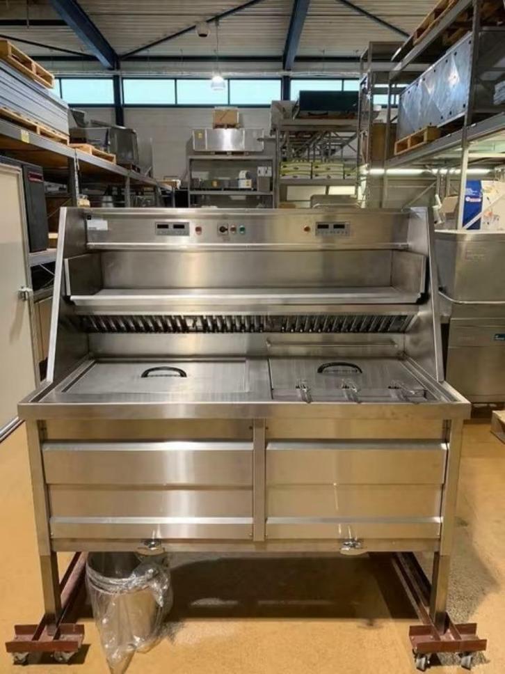 Florigo visbakoven Hoog rendement! Nieuw 153cm breed, Zakelijke goederen, Horeca | Keukenapparatuur, Fornuis, Frituur en Grillen