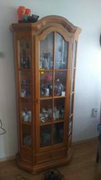 Vitrine kast, Eikenhout, Zo goed als nieuw, 150 tot 200 cm, 25 tot 50 cm