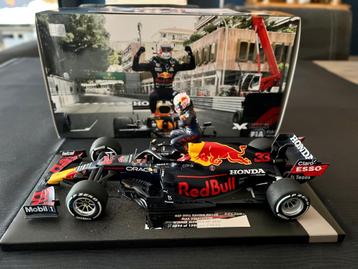 Max Verstappen Red Bull RB16B GP Monaco 2021 1:18 beschikbaar voor biedingen