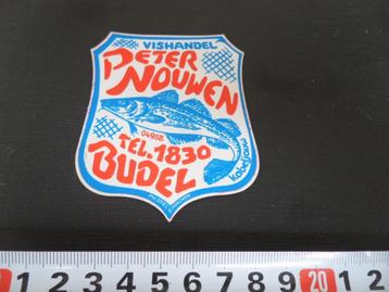 sticker budel vishandel peter nouwen strip kabeljauw vis beschikbaar voor biedingen