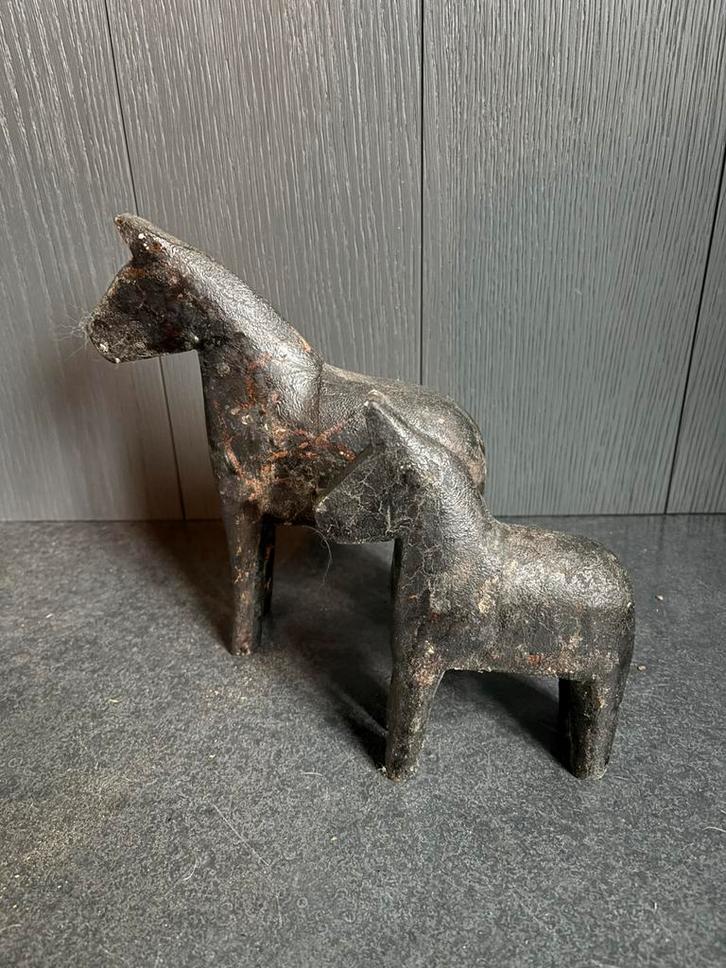 Set houten paarden, Huis en Inrichting, Woonaccessoires | Overige, Zo goed als nieuw, Ophalen of Verzenden