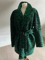 Fleece jas in groen/zwart dierenprint, Kleding | Dames, Groen, Maat 38/40 (M), Ophalen of Verzenden, Zo goed als nieuw