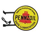 Pennzoil dubbelzijdige reclame decoratie verlichting lamp, Lichtbak of (neon) lamp, Globe, Ophalen of Verzenden, Henridassen@gmail.com