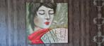schilderij chineese vrouw L.Paramount 120x120, Antiek en Kunst, Ophalen