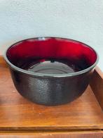 Vintage Arcoroc Sierra schaal rood / schaaltjes, Huis en Inrichting, Ophalen of Verzenden, Zo goed als nieuw, Rond, Glas