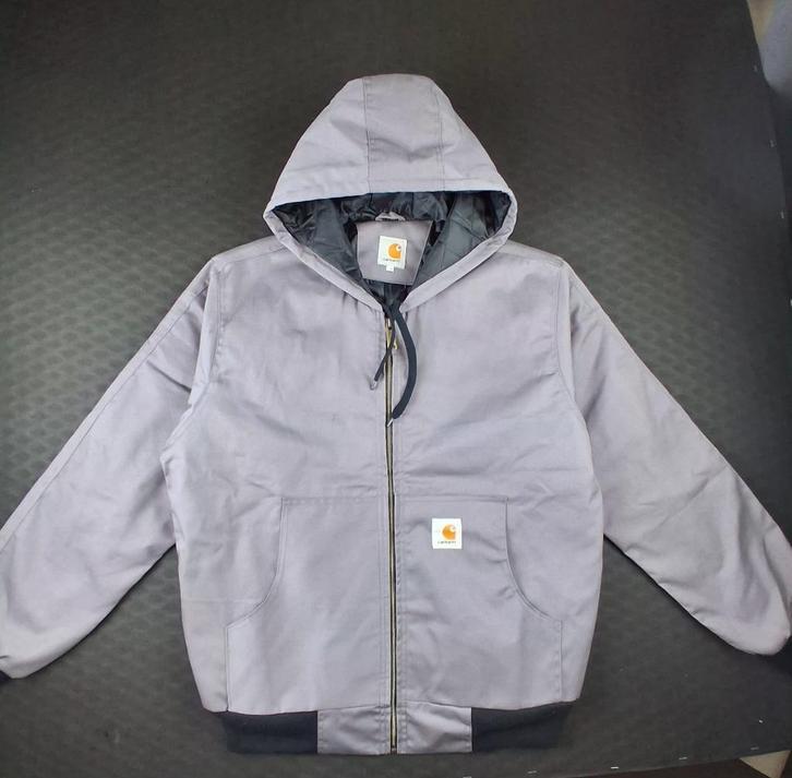 Carhartt Rework Jas Grijs Maat M, Kleding | Heren, Jassen | Winter, Zo goed als nieuw, Maat 48/50 (M), Grijs, Ophalen of Verzenden