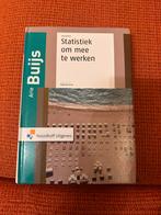 Statistiek om mee te werken - Arie Buijs, Verzenden, Beta, Zo goed als nieuw, HBO