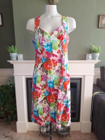 Fel gekleurde Caroline Biss bloemen jurk L42 gratis verz NL