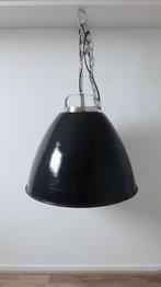 Bauhaus stijl lamp, emaille zwart/wit, Ophalen, Gebruikt, Minder dan 50 cm