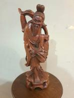 Houten beeld van een Chinese figuur, Antiek en Kunst, Ophalen of Verzenden