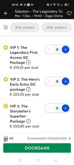 Concertkaartje, Tickets en Kaartjes, Eén persoon, December, Hard Rock of Metal