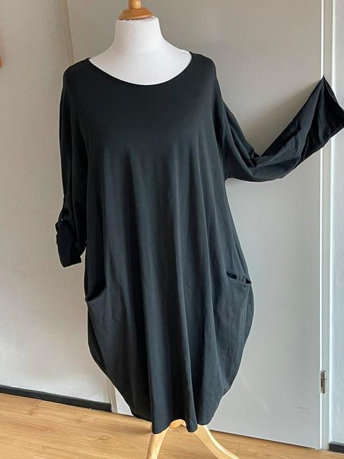 Peet: Diepzwarte Madara ballonjurk tot maat 52/54, Kleding | Dames, Grote Maten, Zo goed als nieuw, Jurk, Zwart, Ophalen of Verzenden