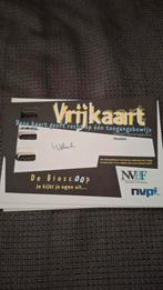6x vrijkaart bioscoop film Wraak, Tickets en Kaartjes, Drie personen of meer, Vrijkaartje alle films