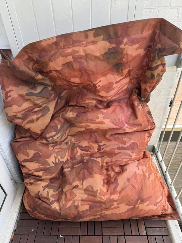 Zitzak Fatboy camouflageprint, Ophalen, Gebruikt