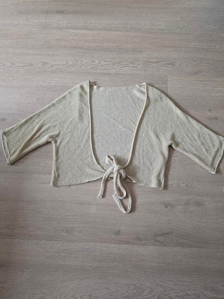 Bolero maat M, Ophalen of Verzenden, Zo goed als nieuw, Maat 38/40 (M), Beige