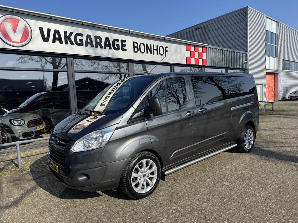 Ford Transit Custom 340 2.0 TDCI L2H1 Limited DC 2XSCHUIF-AU, Auto's, Bestelauto's, Bedrijf, Te koop, ABS, Achteruitrijcamera