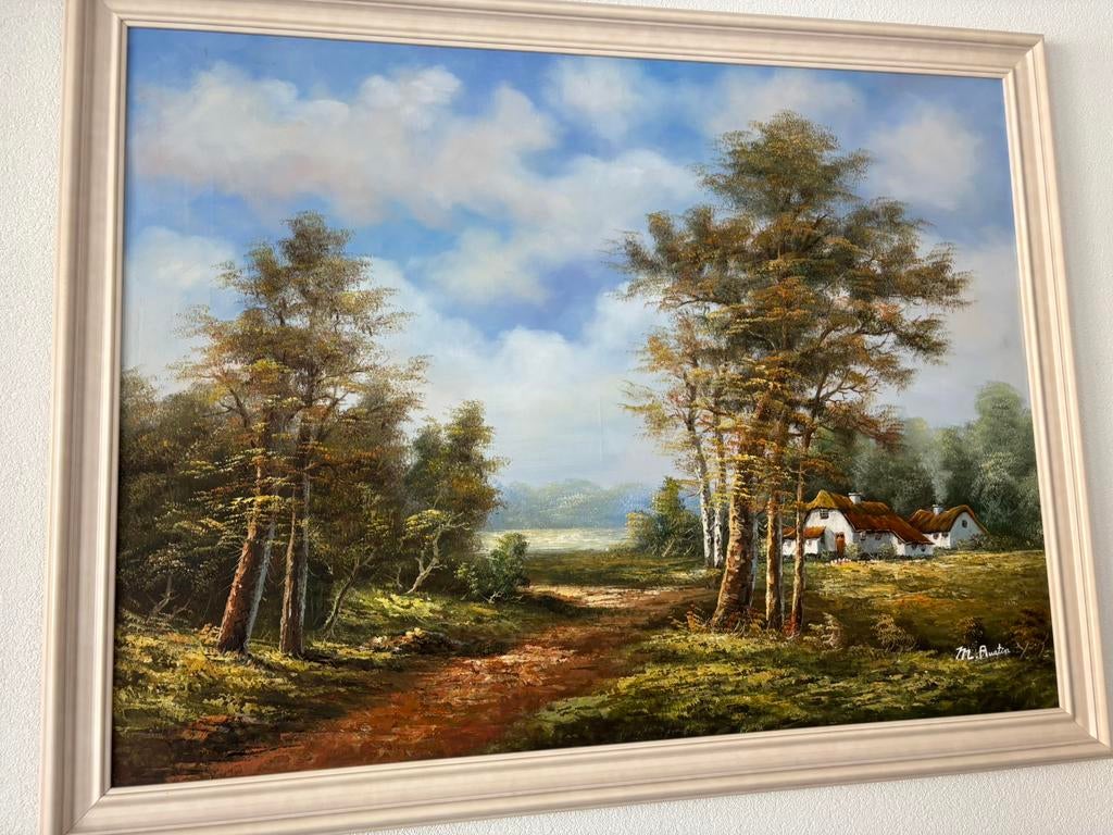 Schilderij m. austin, Antiek en Kunst, Kunst | Schilderijen | Klassiek, Ophalen