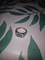 Mannen Zegelring met Turkoois Steen, Gebruikt, IJzer of Staal, Heer, Ophalen of Verzenden