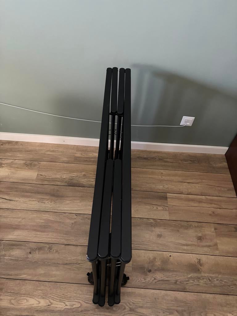 Inklapbare Baby Box met Wieltjes - 100 x 75 cm - Zwart, Kinderen en Baby's, Boxen, Ophalen, Gebruikt, Vierkant, Wieltjes