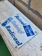 emaille deurpostje reinal reinigt, Ophalen of Verzenden, Gebruikt, Reclamebord