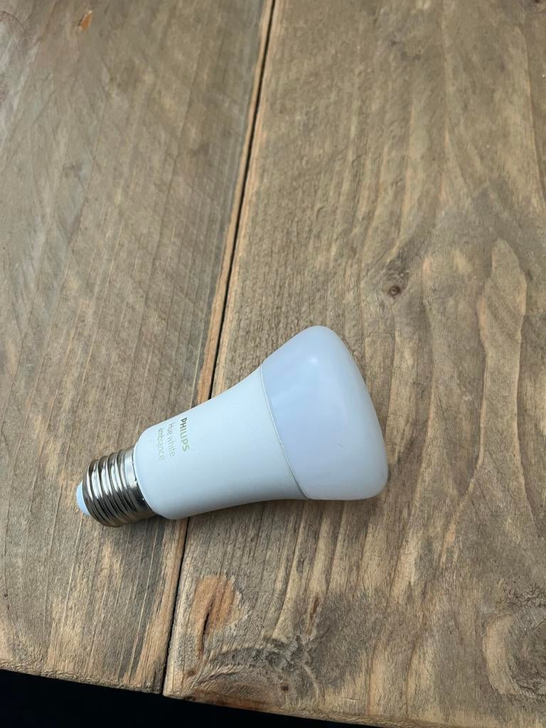 Philips Hue White Ambiance LED Lamp E27, Huis en Inrichting, Lampen | Losse lampen, Led-lamp, Soft of Flame, E27 (groot), Zo goed als nieuw