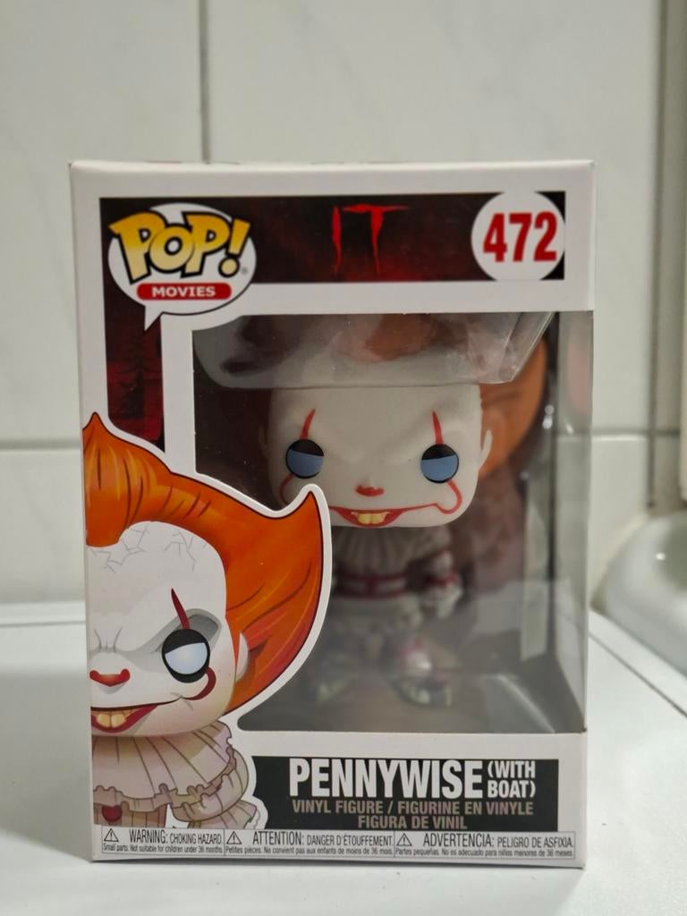 Funko Pop! IT Pennywise (with Boat) #472, Ophalen of Verzenden, Zo goed als nieuw